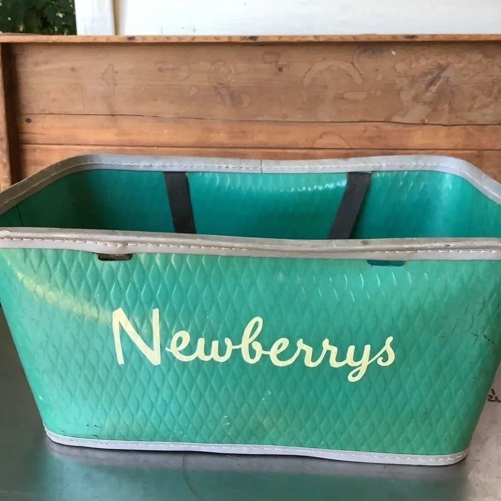 Vintage NEWBERRY'S Retail Store Advertising Shopping Basket Cart Mt Sterling Ky